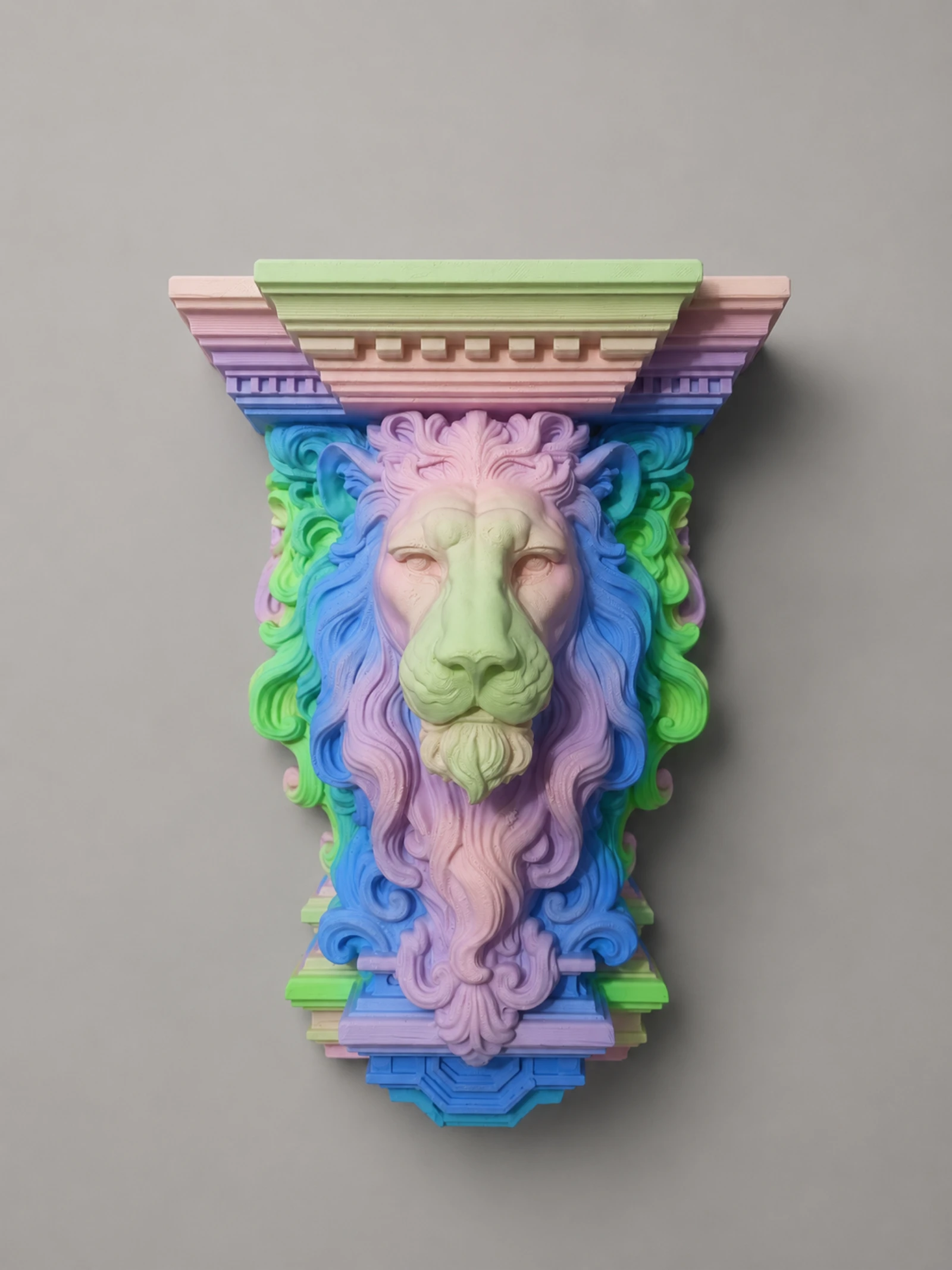 Multicolor tete de lion matte effect decoration❤️‍⚡️💛 – photo 2
